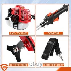 52 CC 4 in 1 Hedge Trimmer Multi Tools Petrol Strimmer BrushCutter, Chainsaw