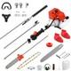 52 Cc 5 In 1 Hedge Trimmer Multi Tool Petrol Strimmer Brushcutter Garden Chainsa