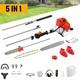 52 Cc 5 In 1 Hedge Trimmer Multi Tool Petrol Strimmer Brushcutter Garden Chainsa