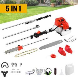 52 CC 5 in 1 Hedge Trimmer Multi Tool Petrol Strimmer BrushCutter Garden Chainsa