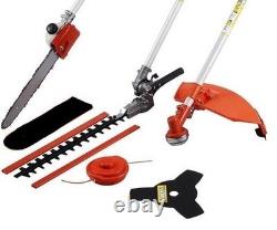 52 CC 5 in 1 Hedge Trimmer Multi -Tools Petrol Strimmer BrushCutter, Chainsaw