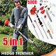 52 Cc Hedge Trimmer Multi 5 In 1 Tool Petrol Strimmer Brushcutter Garden Chainsa