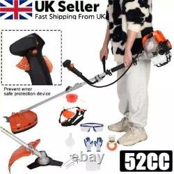 52cc 2-Stroke Grass String Trimmer Straight Shaft Brush Cutter Gas Weed Eater