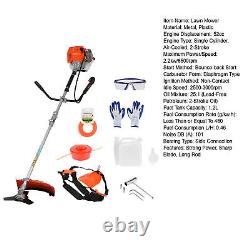 52cc 2-Stroke Grass String Trimmer Straight Shaft Brush Cutter Gas Weed Eater