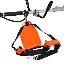 52cc 2-Stroke Grass String Trimmer Straight Shaft Brush Cutter Gas Weed Eater