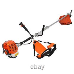 52cc 2-Stroke Grass String Trimmer Straight Shaft Brush Cutter Gas Weed Eater