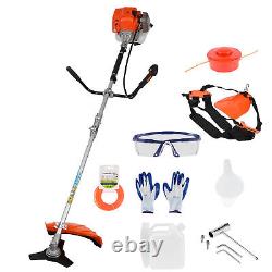 52cc 2-Stroke Grass String Trimmer Straight Shaft Brush Cutter Gas Weed Eater