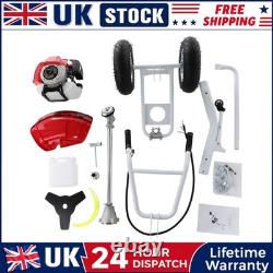 52cc 2-Stroke Petrol Wheeled Brush Cutter & Grass Trimmer 2.2kW Split Grass