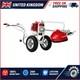 52cc 2-stroke Petrol Wheeled Brush Cutter & Grass Trimmer 2.2kw Split Red