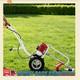 52cc 2-stroke Wheeled Petrol Brush Strimmer Grass Weed Trimmer Cutter -trolley