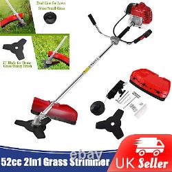 52cc 2 in1 Petrol Grass Strimmer Brush Cutter Home Garden Hedge Trimmer Chainsaw