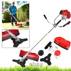 52cc 2 in 1 Grass Trimmer Grass Strimmer Brush Cutter Petrol Garden Yard