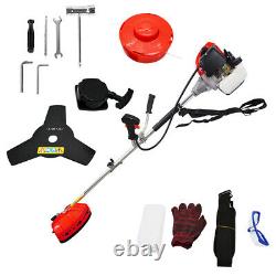 52cc 2 in 1 Hedge Trimmer Multi Tool Petrol Strimmer BrushCutter Garden