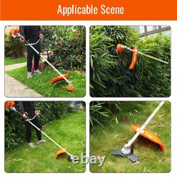 52cc 2-in-1 Petrol Strimmer Brush Cutter Garden Grass Line Trimmer 2-Stroke Tool