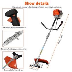 52cc 2 in 1 Weed Eater Petrol Powered Brush Cutter and String Trimmer 2-Cycle