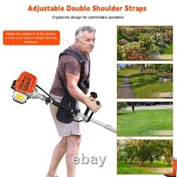 52cc 2 in 1 Weed Eater Petrol Powered Brush Cutter and String Trimmer 2-Cycle