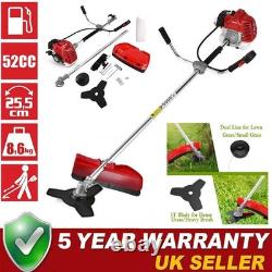 52cc 2in1 Petrol Grass Strimmer Multi Garden Tool Set Brush Cutter Strimmer
