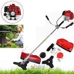 52cc 2in1 Petrol Grass Trimmer Strimmer Garden Cutter Grass Line Tool