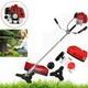 52cc 2in1 Petrol Grass Trimmer Strimmer Garden Cutter Grass Line Tool