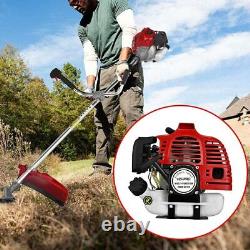 52cc 2in1 Petrol Strimmer Grass Line Trimmer Weed Brush Cutter Multi Garden Tool