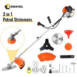 52cc 3 in 1 Grass Trimmer Strimmer Garden Cutter Petrol Brush Grass Trimmer Head