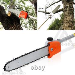 52cc 4-in-1 Hedge Trimmer Tool Petrol Strimmer Brush Cutter Garden Chainsaw Kit