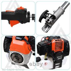 52cc 4-in-1 Hedge Trimmer Tool Petrol Strimmer Brush Cutter Garden Chainsaw Kit
