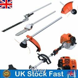 52cc 4-in-1 Multi Garden Petrol Tools Hedge&Grass Trimmer ChainSaw BrushCutter