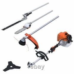 52cc 4-in-1 Multi Garden Petrol Tools Hedge&Grass Trimmer ChainSaw BrushCutter