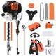 52cc 4 In 1 Petrol Garden Multi Tool Brushcutter Strimmer Hedge Trimmer Chainsaw