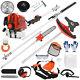 52cc 5-in-1 Hedge Trimmer Multi Function Tool Petrol Strimmer Brushcutter Garden