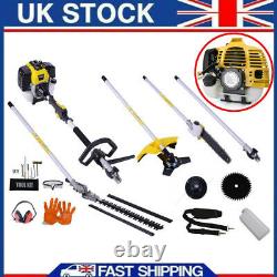 52cc 5 in 1 Hedge Trimmer Multi Tool Petrol Strimmer BrushCutter Garden Chainsaw