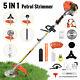 52cc 5-in-1 Hedge Trimmer Tool Petrol Strimmer Brush Cutter Garden Chainsaw Tool