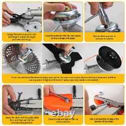 52cc 5-in-1 Hedge Trimmer Tool Petrol Strimmer Brush Cutter Garden Chainsaw Tool