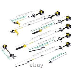 52cc 5-in-1 Long Reach Petrol Brush Cutter Trimmer Multi Functional Garden Tool