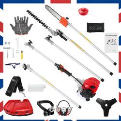 52cc 5-in-1 Multi-functional Petrol Strimmer Brush Cutter -trim Greenery Garden