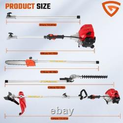 52cc 5-in-1 Multi-functional Petrol Strimmer Brush Cutter -trim Greenery Garden