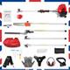 52cc Garden Multi -tool Petrol Strimmer, Brush Cutter Hedge Trimmer In-one Pole