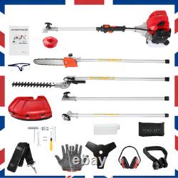 52cc Garden Multi -Tool Petrol strimmer, brush cutter hedge trimmer in-one Pole