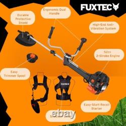 52cc Gas-Powered Strimmer Professional Lawn & Brush Cutter with Comfort Strap