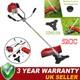 52cc Grass Strimmer Trimmer Brush Cutter 2in1 Petrol Garden 3 Year Warranty