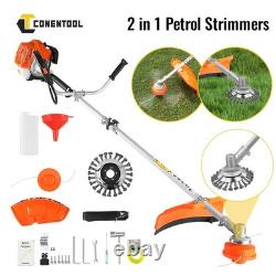 52cc Grass Trimmer Strimmer Garden Cutter 10inch Petrol Brush Grass Trimmer Head