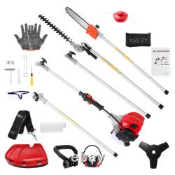 52cc Hedge Trimmer Multi Tool Petrol Strimmer Brush Cutter Chainsaw For Garden