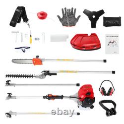 52cc Hedge Trimmer Multi Tool Petrol Strimmer Brush Cutter Chainsaw For Garden