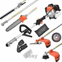 52cc Multi Function 5IN1 Garden Tool Set Brush Cutter Trimmer, Chainsaw, Edger