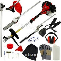 52cc Multi Function 5 in 1 Garden Tool Brush Cutter, Grass Trimmer, Chainsaw