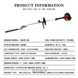 52cc Multi Function 5 in 1 Garden Tool Brush Cutter, Grass Trimmer, Chainsaw