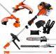 52cc Multi Function 5 In 1 Garden Tool Brush Cutter, String Trimmer, Chainsaw