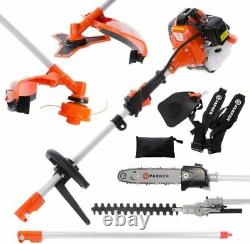 52cc Multi Function 5 in 1 Garden Tool Brush Cutter, String Trimmer, Chainsaw