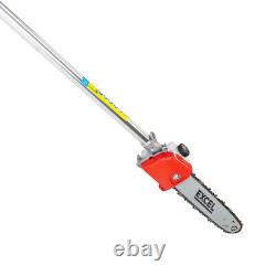 52cc Multi Function 5 in 1 Garden Tool Hedge/Grass Trimmer Pole Saw Brush Cutter